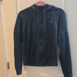 Adidas Navy Full-Zip Hoodie